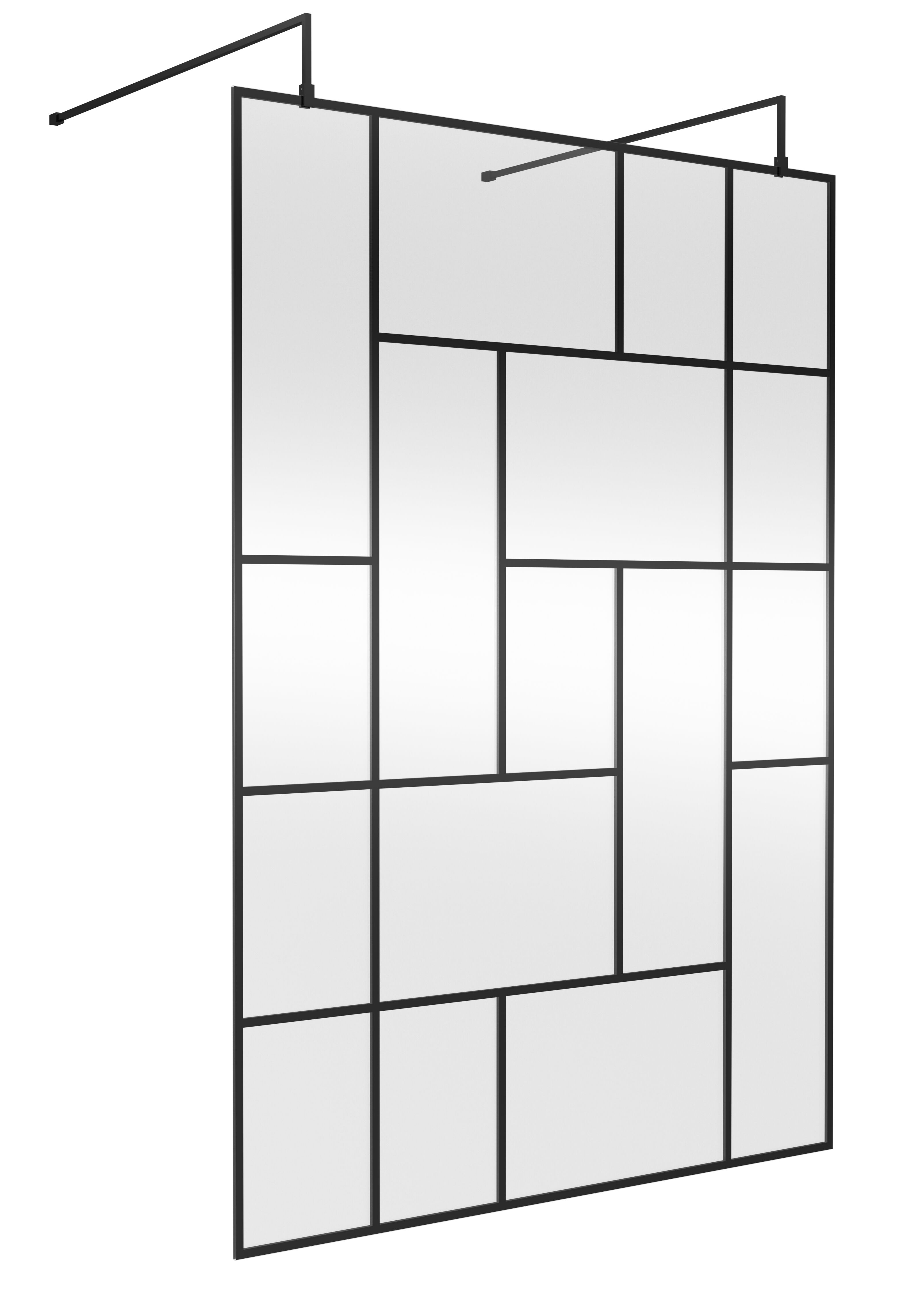 Nuie 1400mm Abstract Frame Wetroom Screen