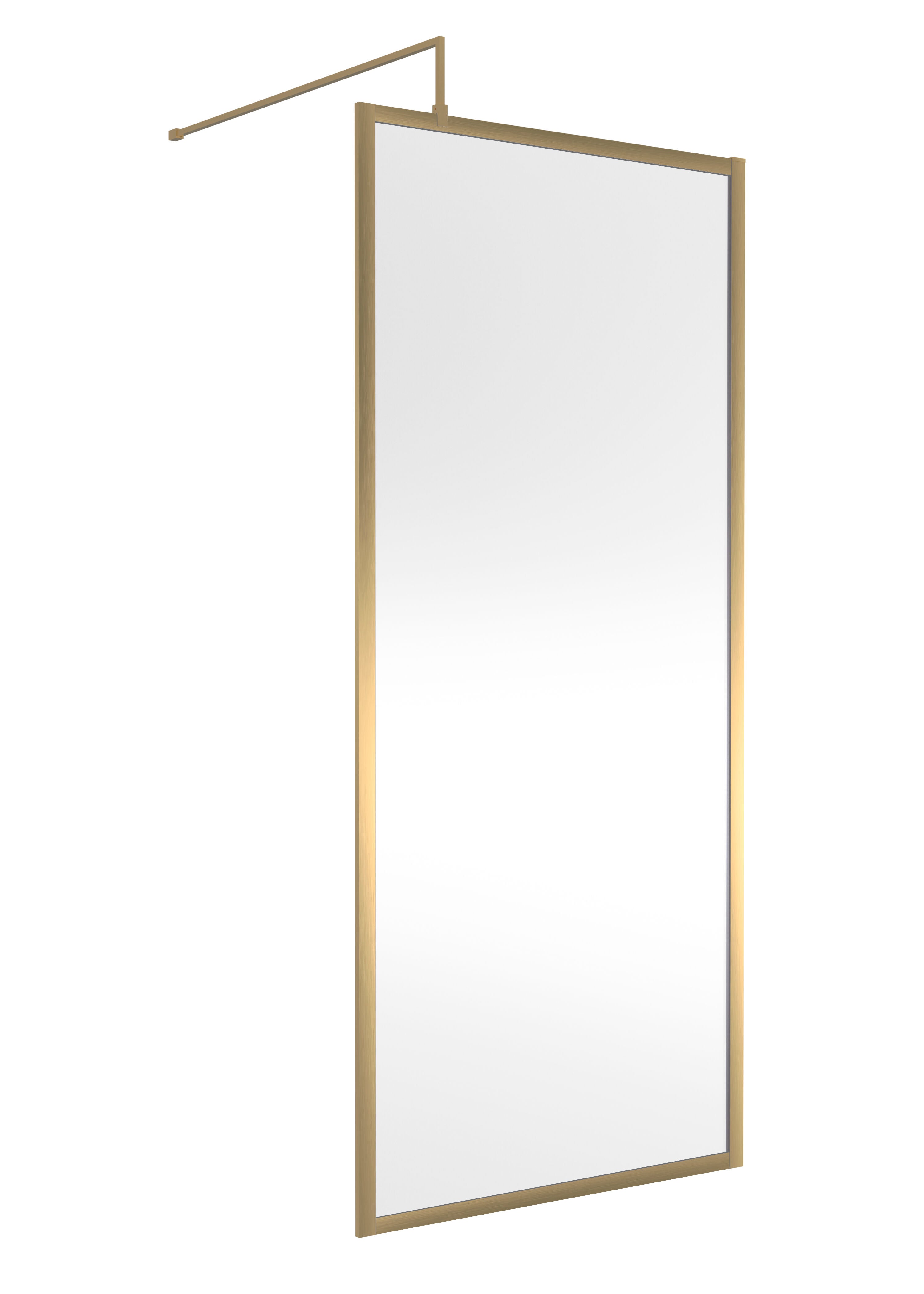 nuie 900mm Brushed Brass Wetroom Panel