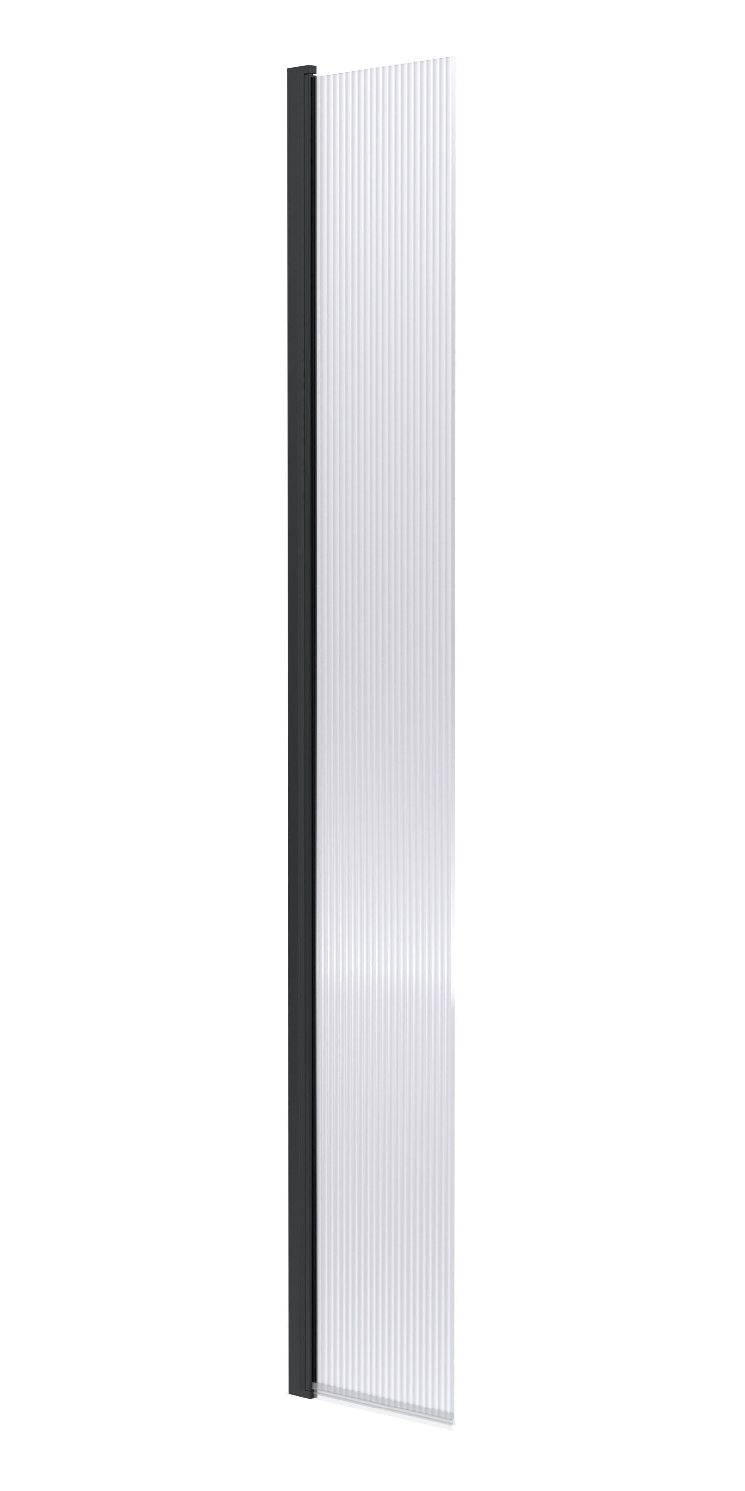 nuie 300mm Matt Black Wetroom Panel
