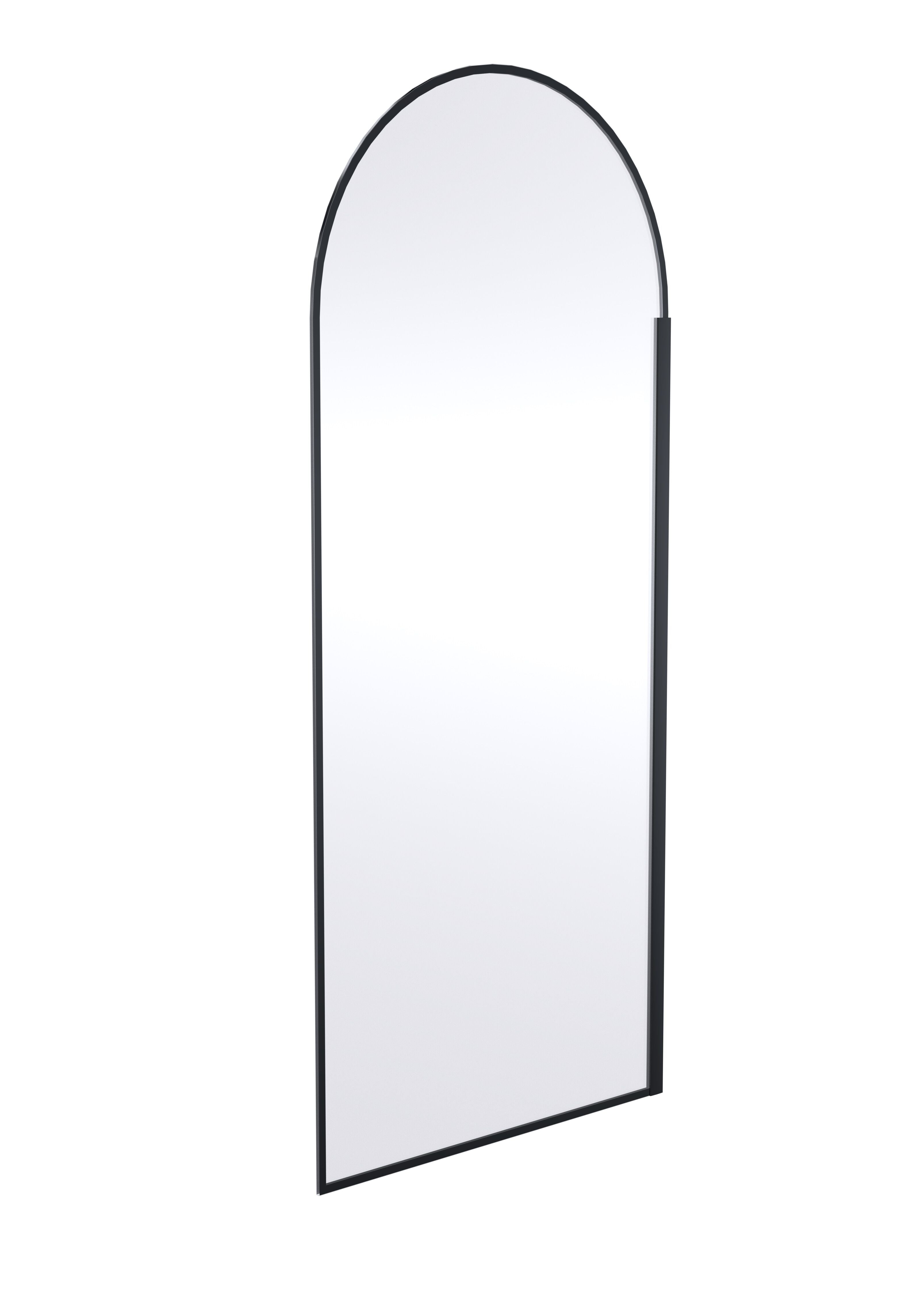 nuie 900mm Matt Black Wetroom Panel