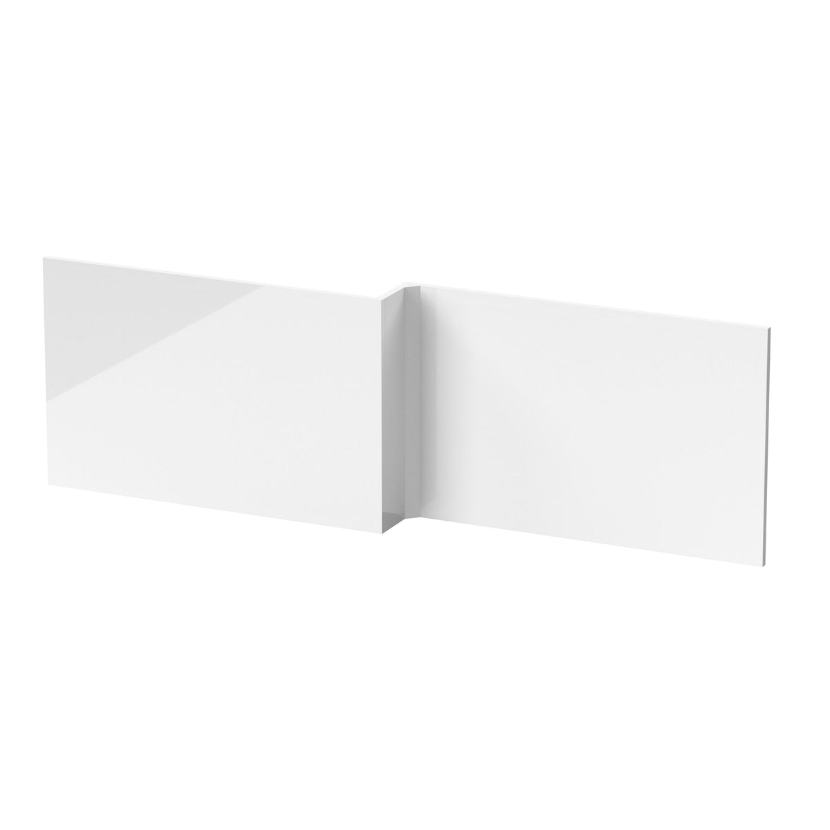 Hudson Reed Fusion 1700mm L-Shaped MDF Gloss Shower Bath Front Panel
