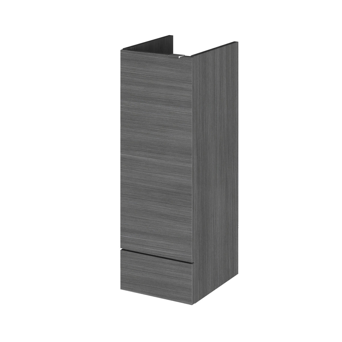Hudson Reed Fusion 300mm Graphite Grey Woodgrain Floor Standing Base Unit