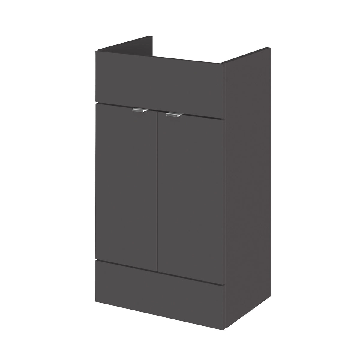 Hudson Reed Fusion 500mm 2 Door Floor Standing Vanity Unit With Laminate Worktop