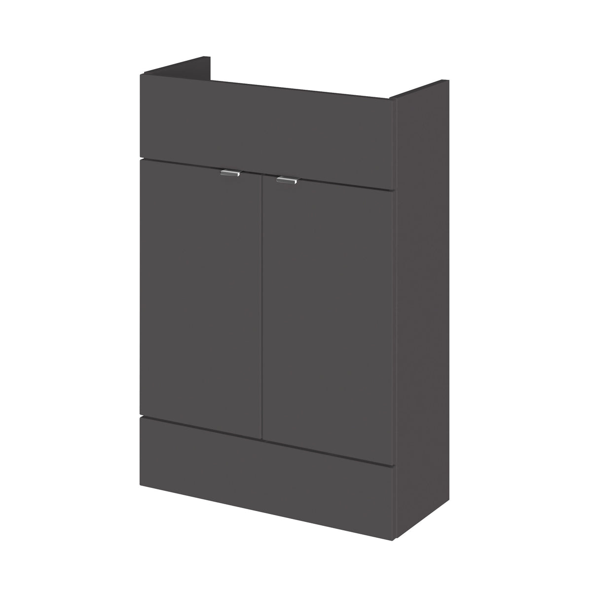 Hudson Reed Fusion 600mm 2 Door Floor Standing Compact Vanity Unit With Laminate Worktop