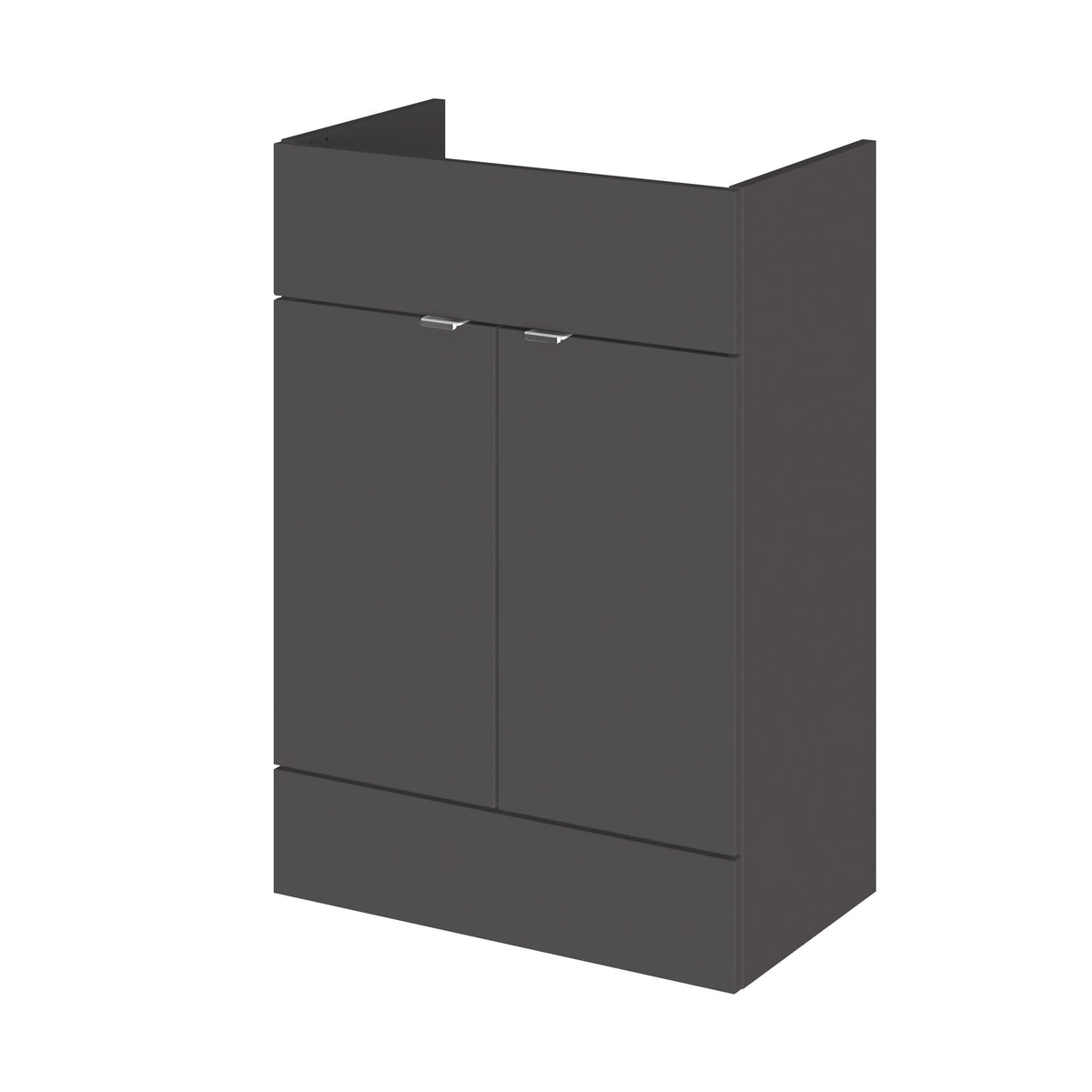 Hudson Reed Fusion 600mm 2 Door Floor Standing Vanity Unit With Laminate Worktop