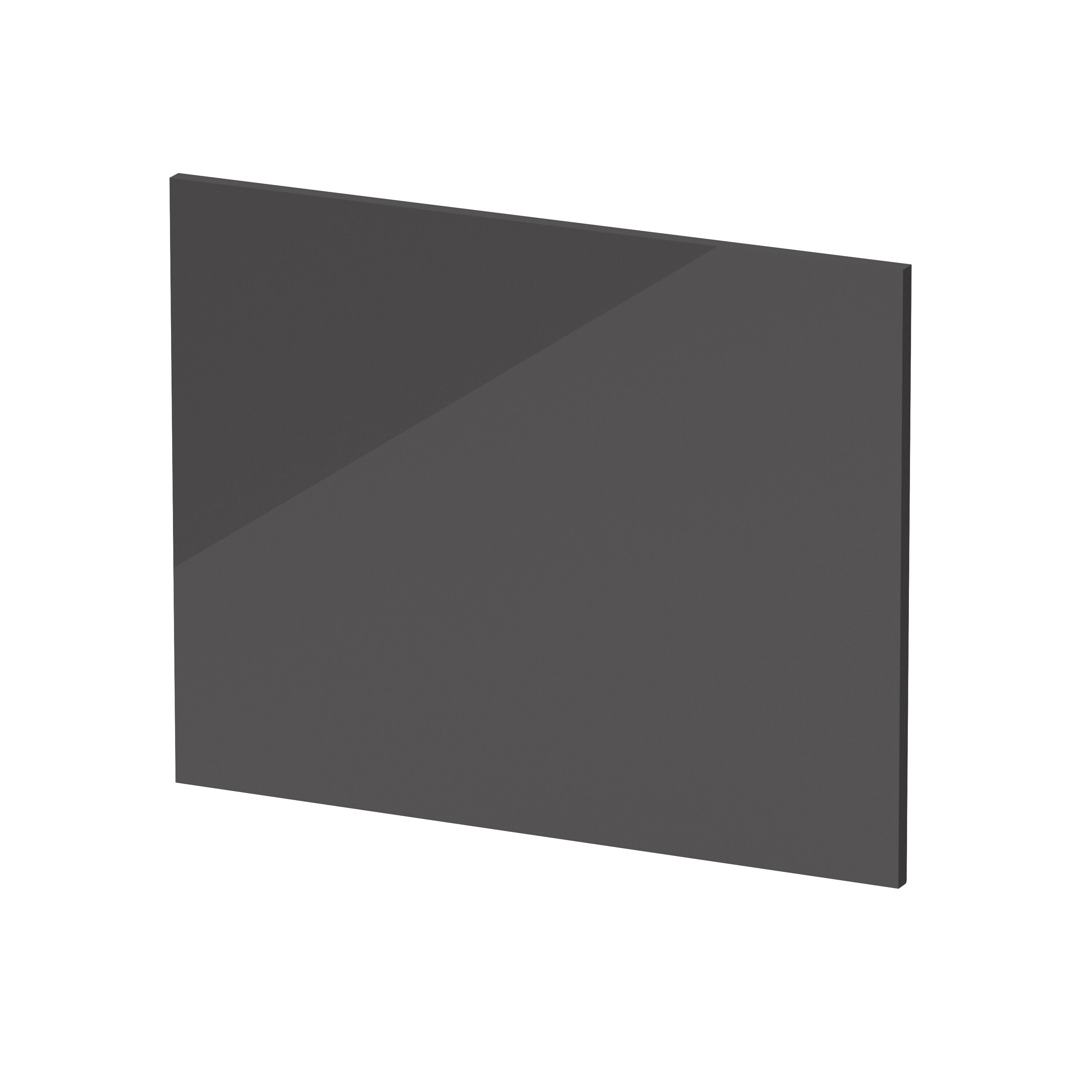 Fusion 700mm Gloss Grey MFC End Bath Panel With Plinth