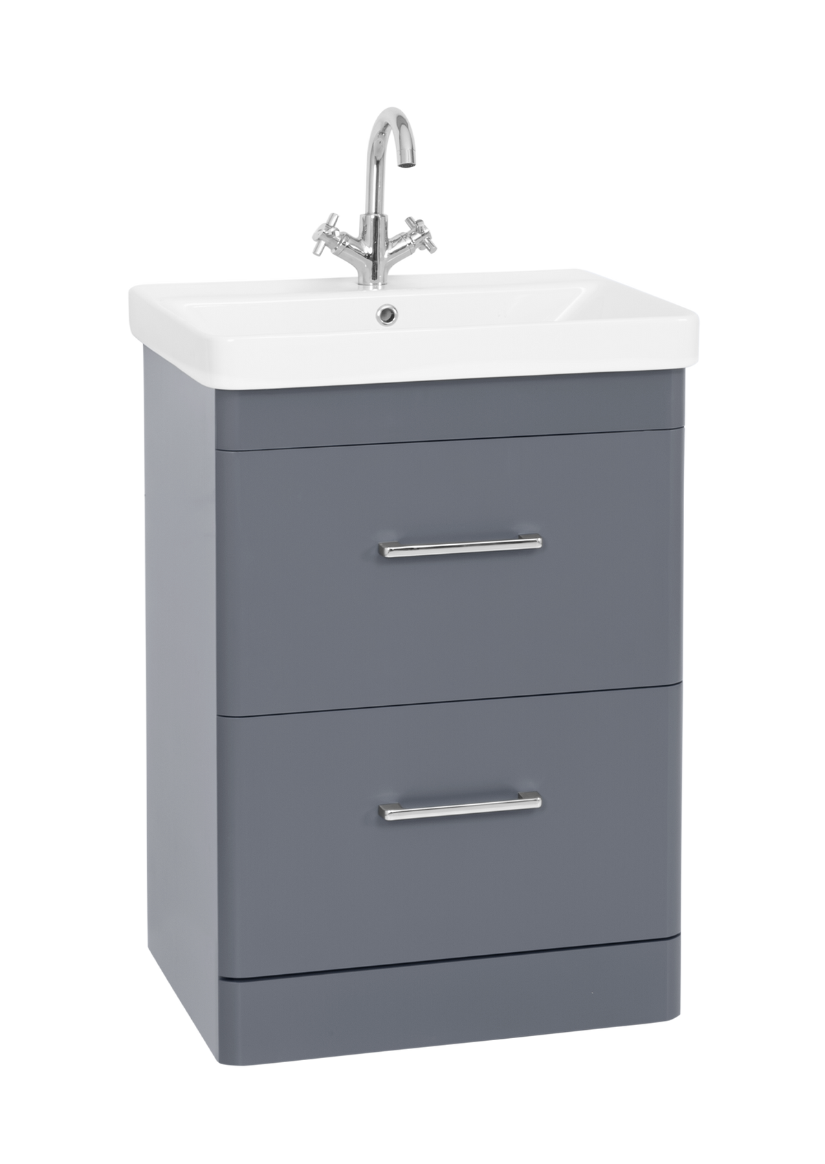 Options 24 600mm 2 Drawer Unit Cool Grey