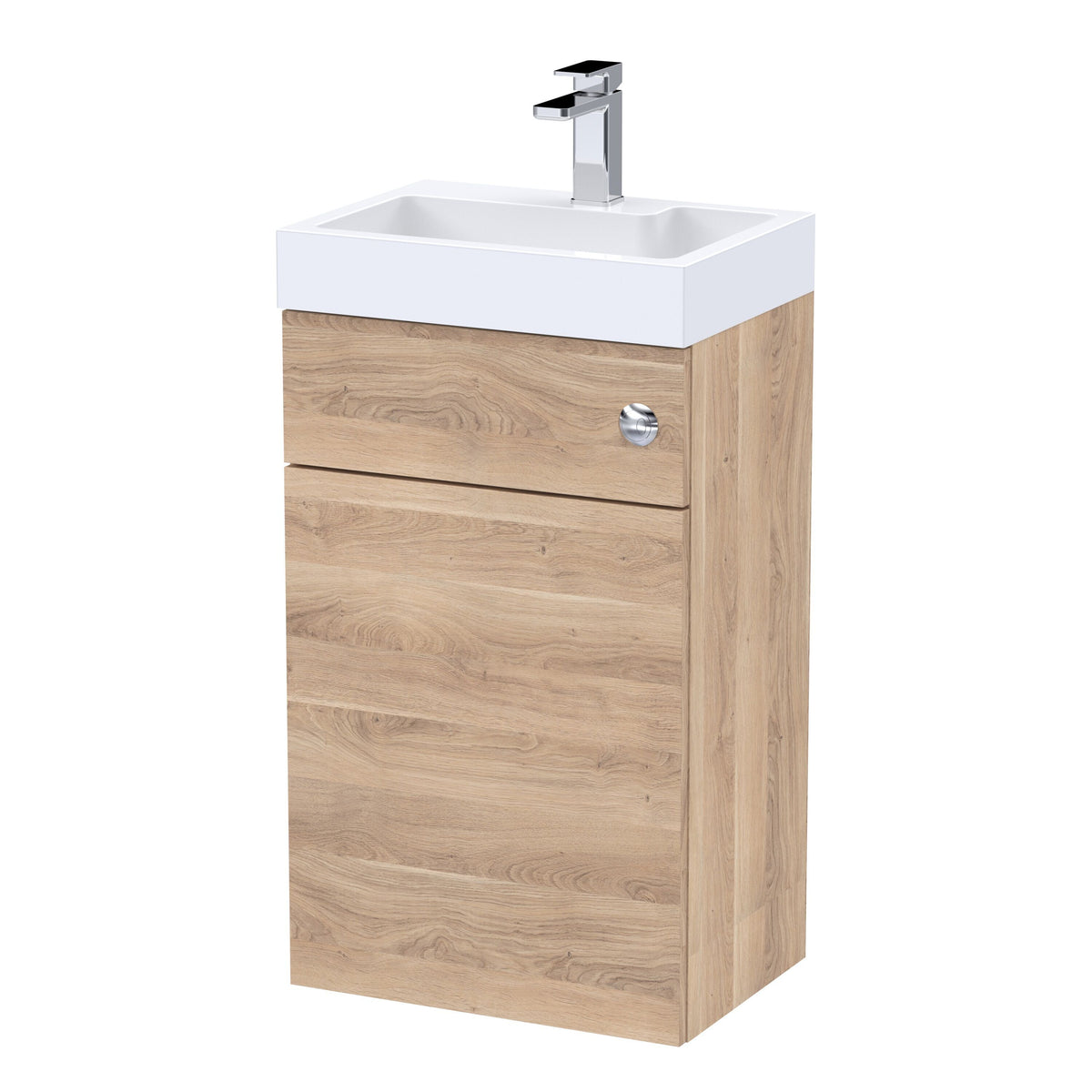 Nuie 500mm WC Unit With 1 Tap Hole Basin