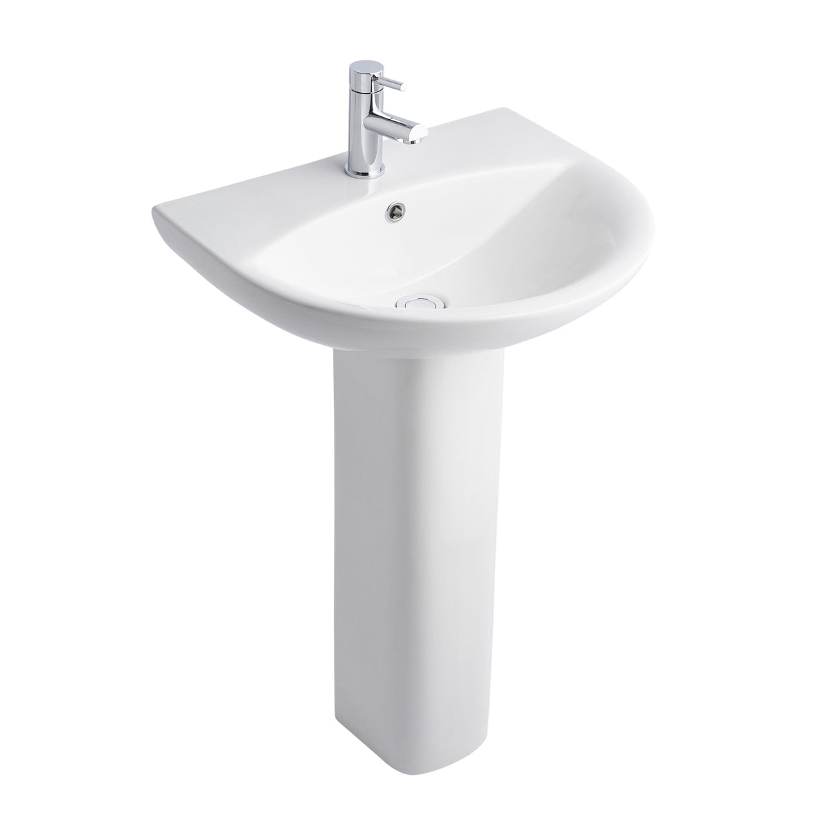 Primo Round 550mm 1TH Basin - PRI-55BAS-RO