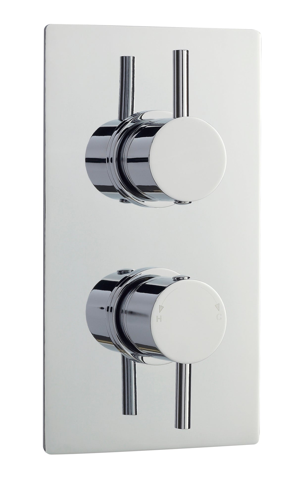 Nuie Twin Thermostatic Shower Valve With Diverter