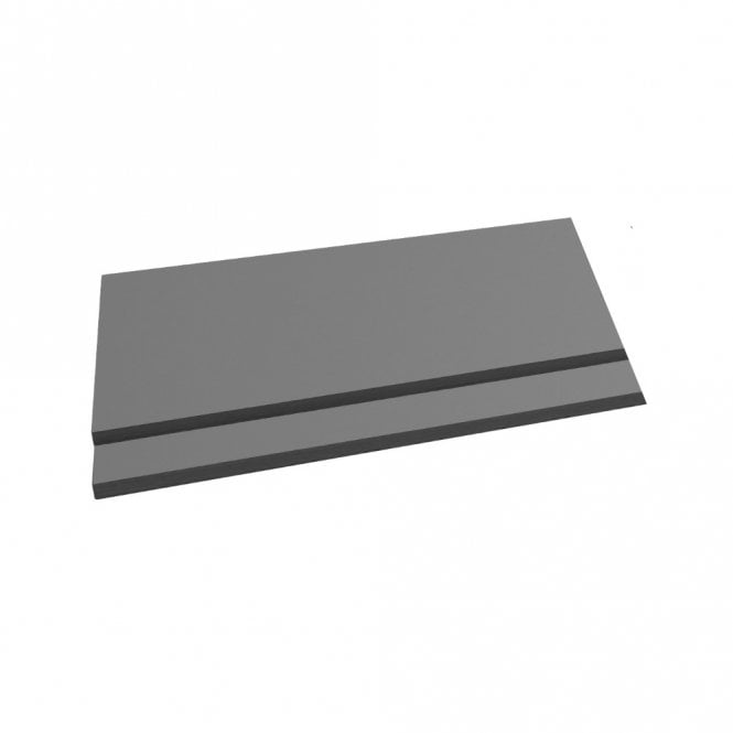 Purity 700mm 2 Piece End Panel Storm Grey Gloss - RBP700EPSG