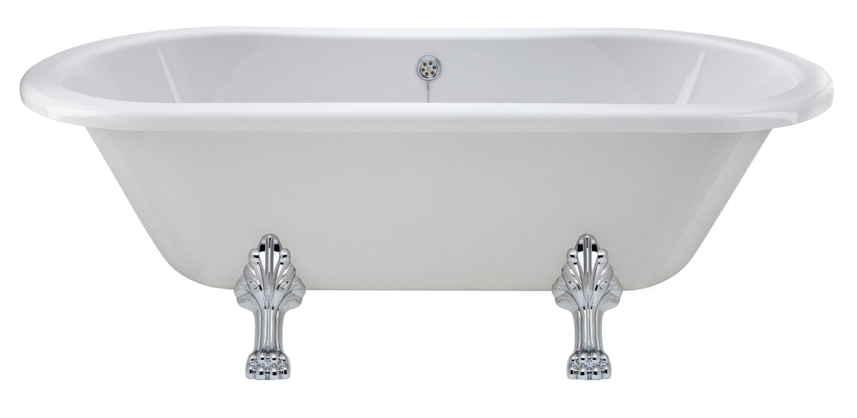 Old London Kingsbury 1700mm Double Ended Freestanding Bath with Pride Legs