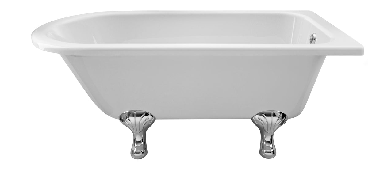 Old London Winterburn 1500mm Single Ended Shower Bath With Corbel Legs