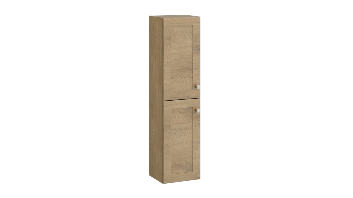Sanctuary Wall Hung Tall Unit Torro Oak - SAN300TU-TO
