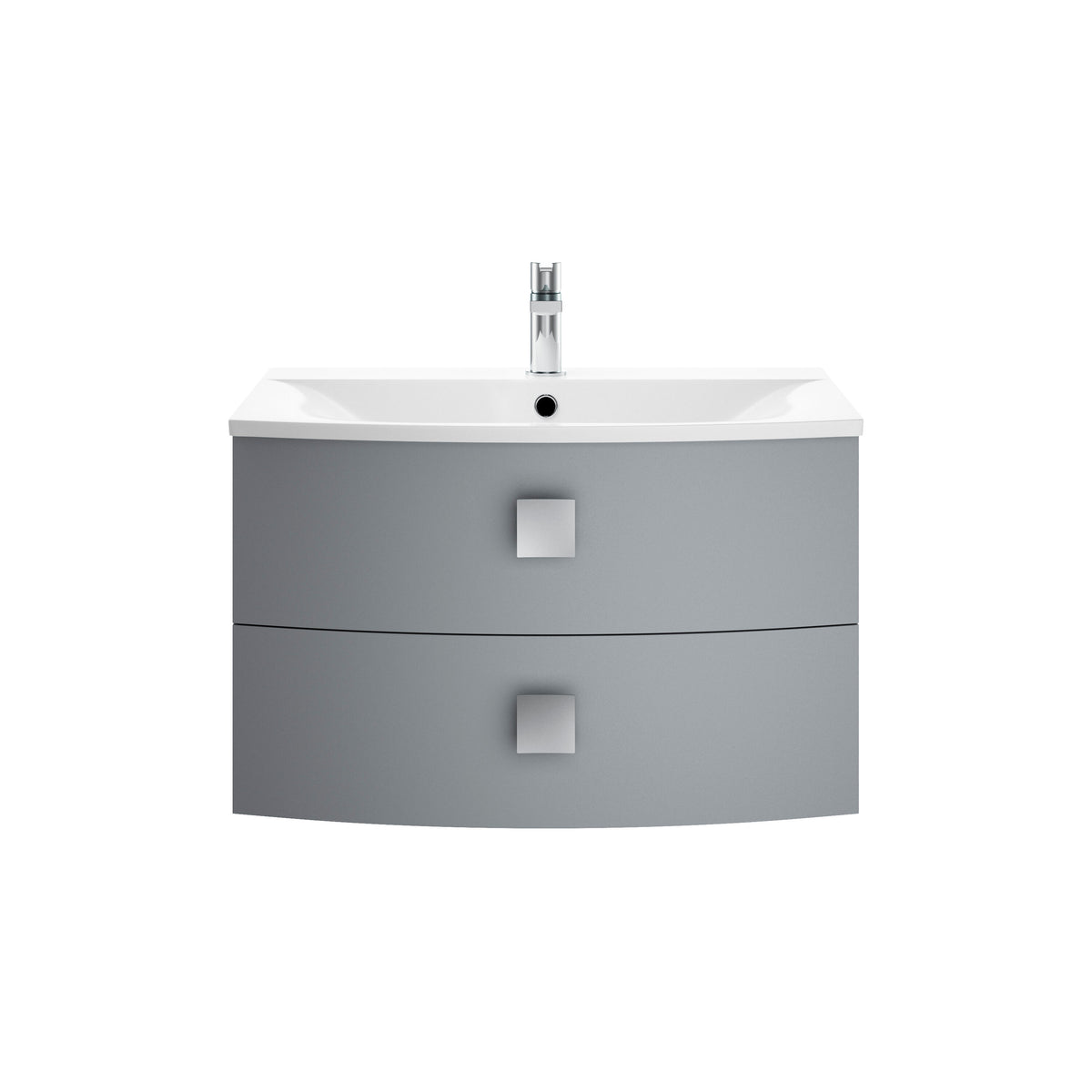 Hudson Reed Sarenna 700mm 2 Drawer Wall Hung Cabinet With Curved Basin