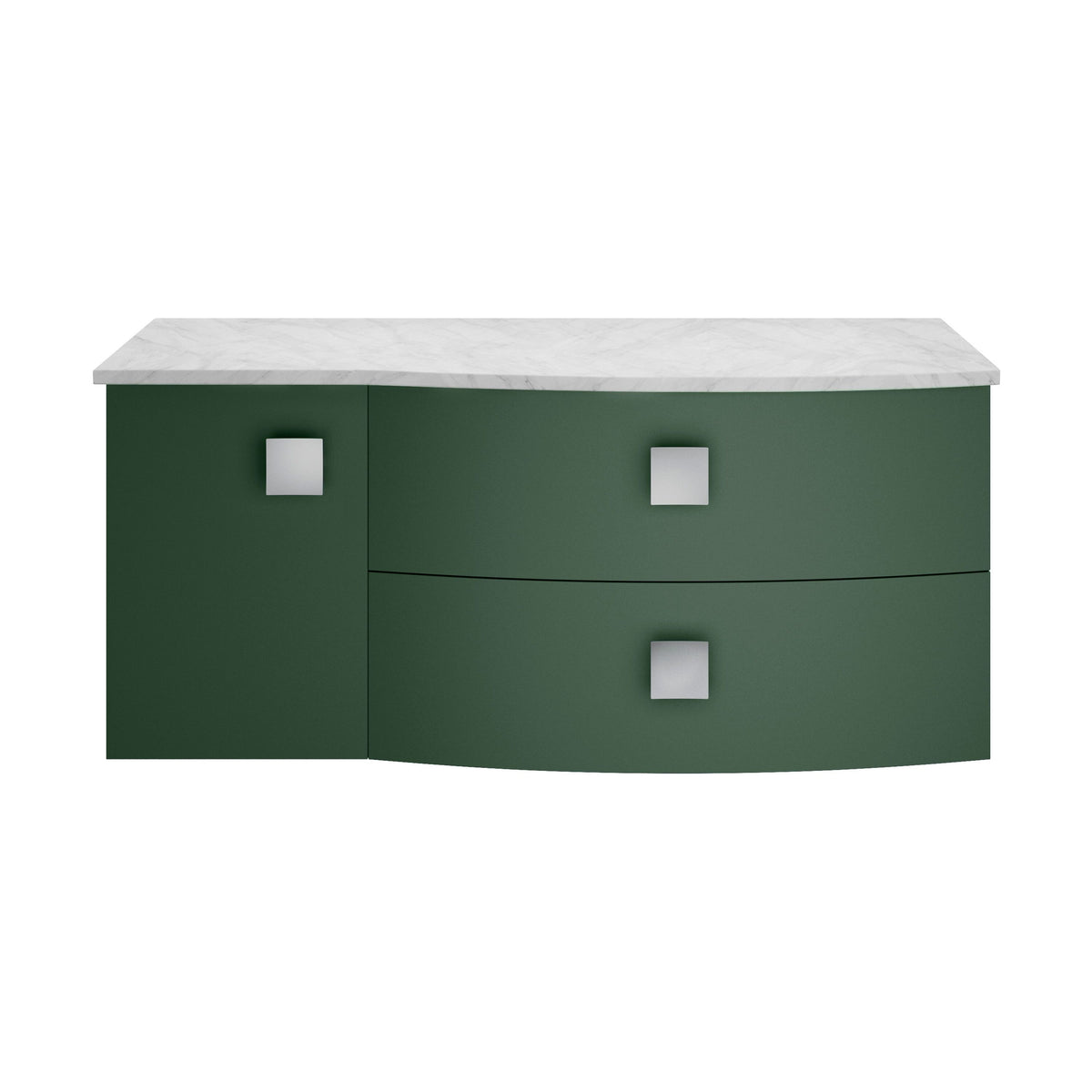 Hudson Reed Sarenna 1000mm Right-Hand 1 Drawer Wall Hung Cabinet With Marble Worktop