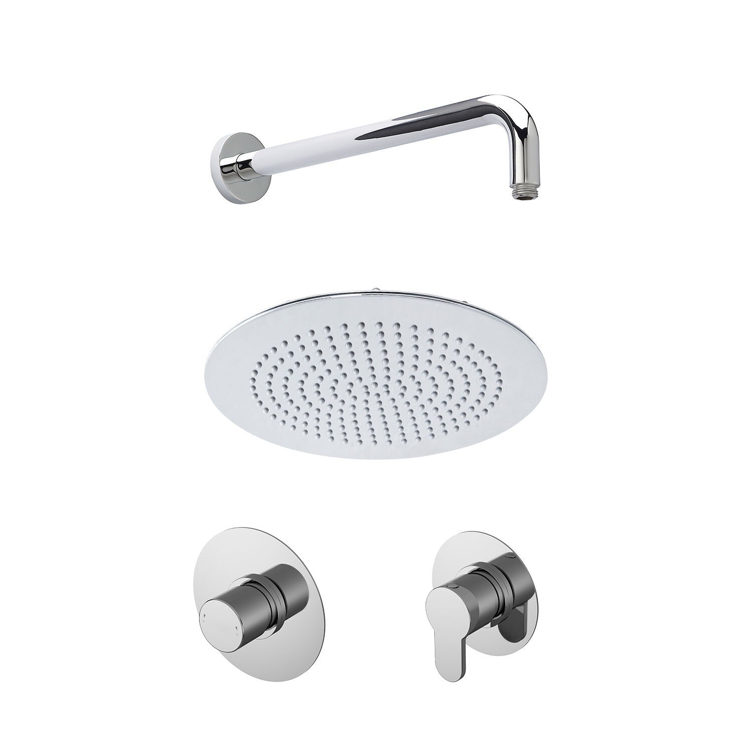 nuie Chrome 1 Outlet Concealed Thermostatic Shower Valve