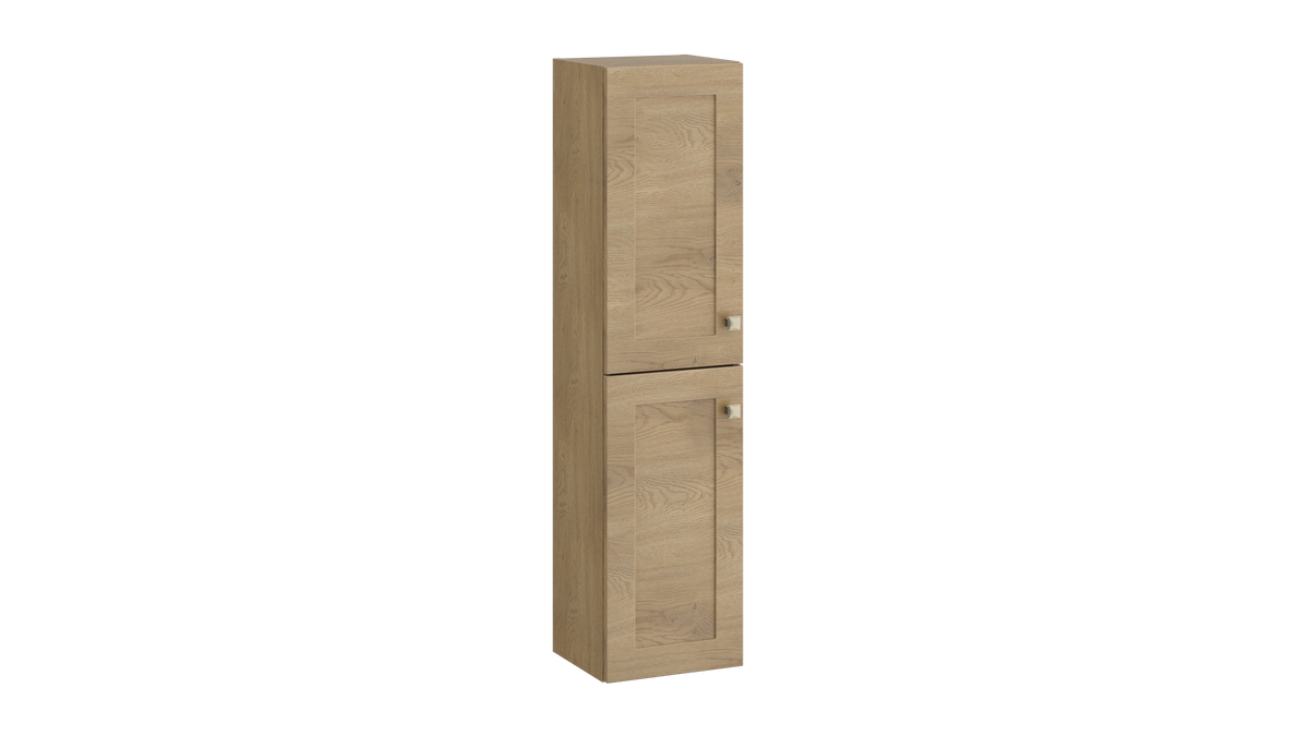 Sanctuary Wall Hung Tall Unit Torro Oak