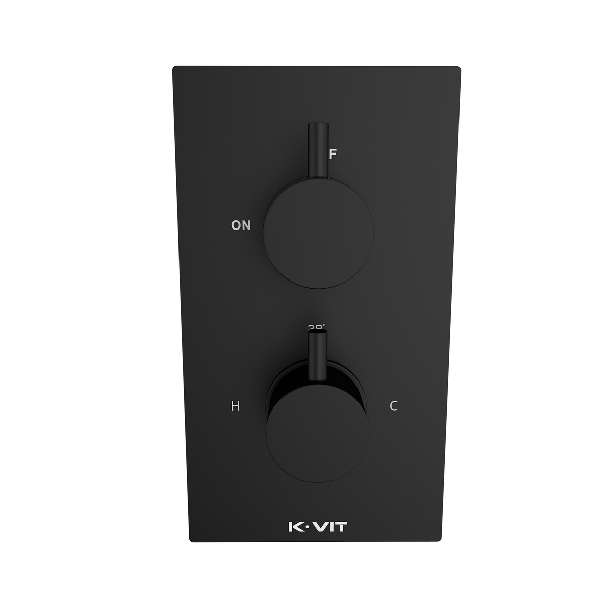 Nero Round Concealed Therm. Shower Valve Matt Black - SHO045NR - SHO045NR 2