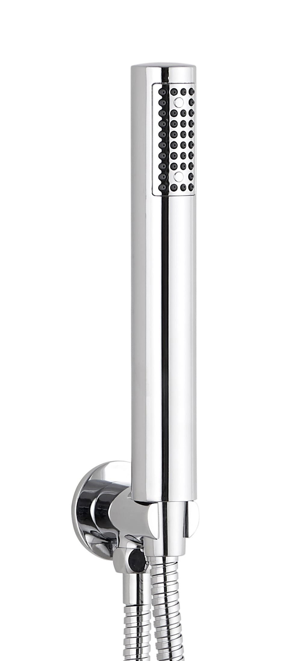 Round Outlet Elbow with Wall Bracket Flex & Handset - SHO105R