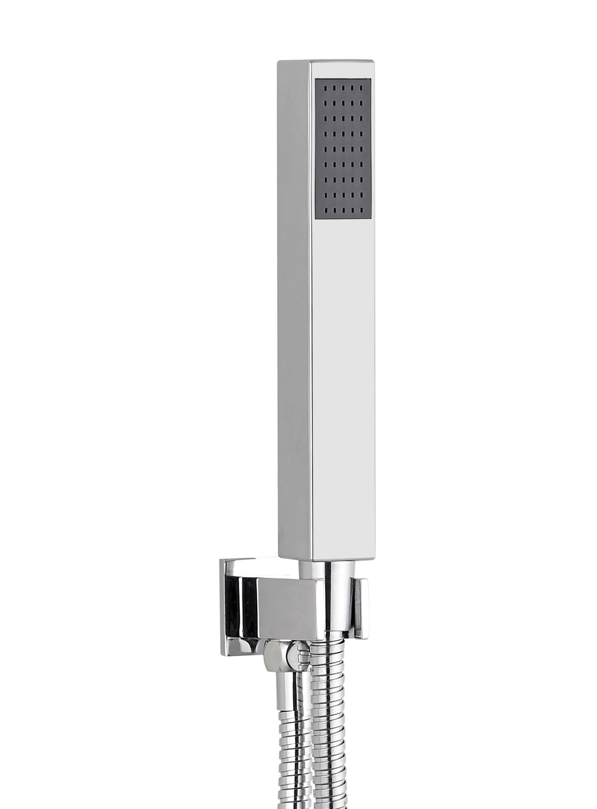 Square Outlet Elbow with Wall Bracket Flex & Handset - SHO106S