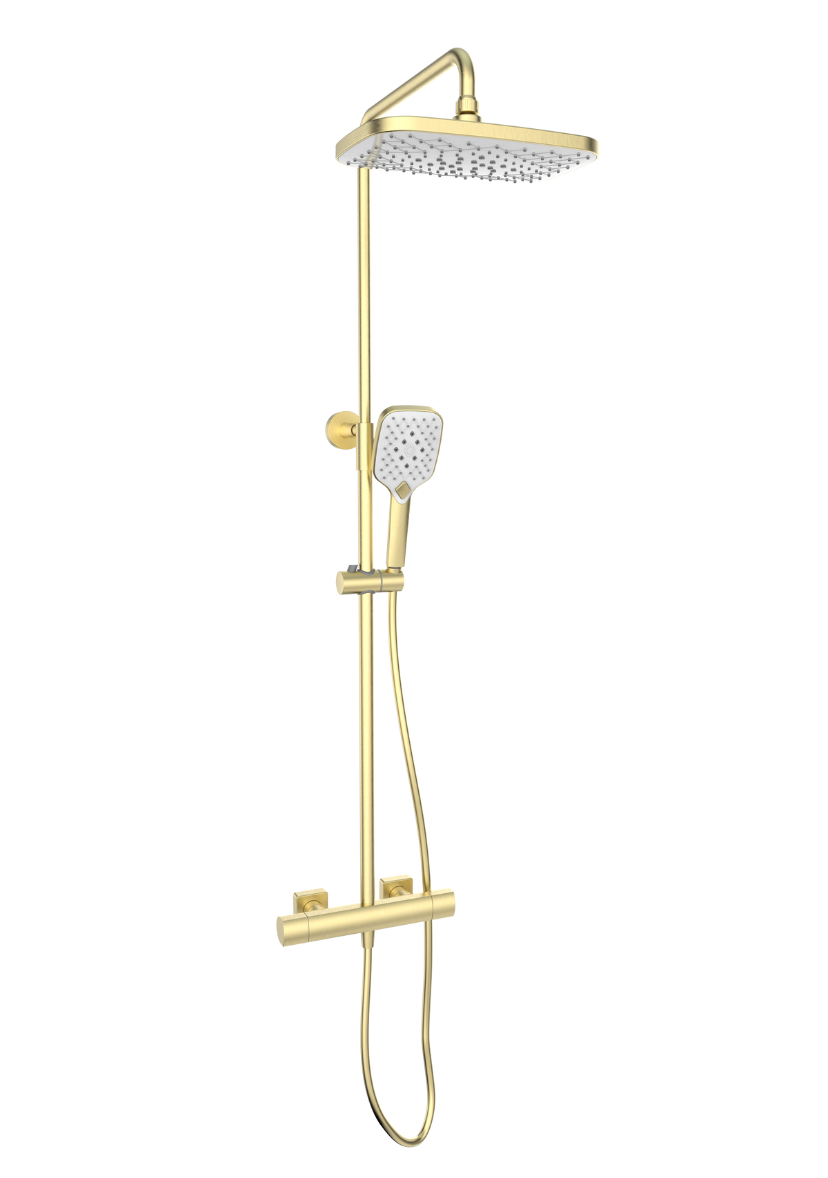 Kolt Shower with Sliding Handset and Drench Head Brass - SHO320KBB - SHO320KBB 2