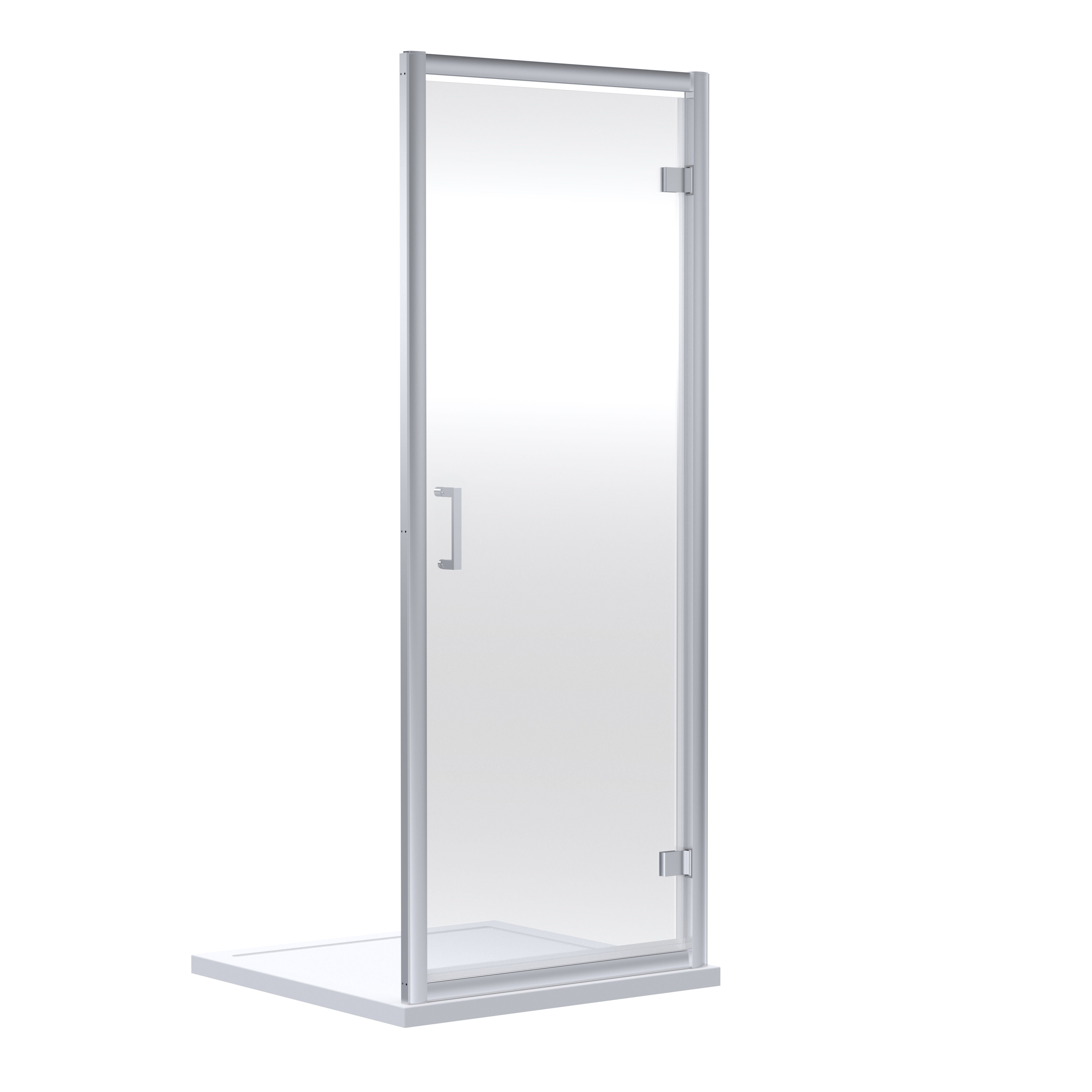 nuie Rene 700mm Chrome Hinged Shower Door