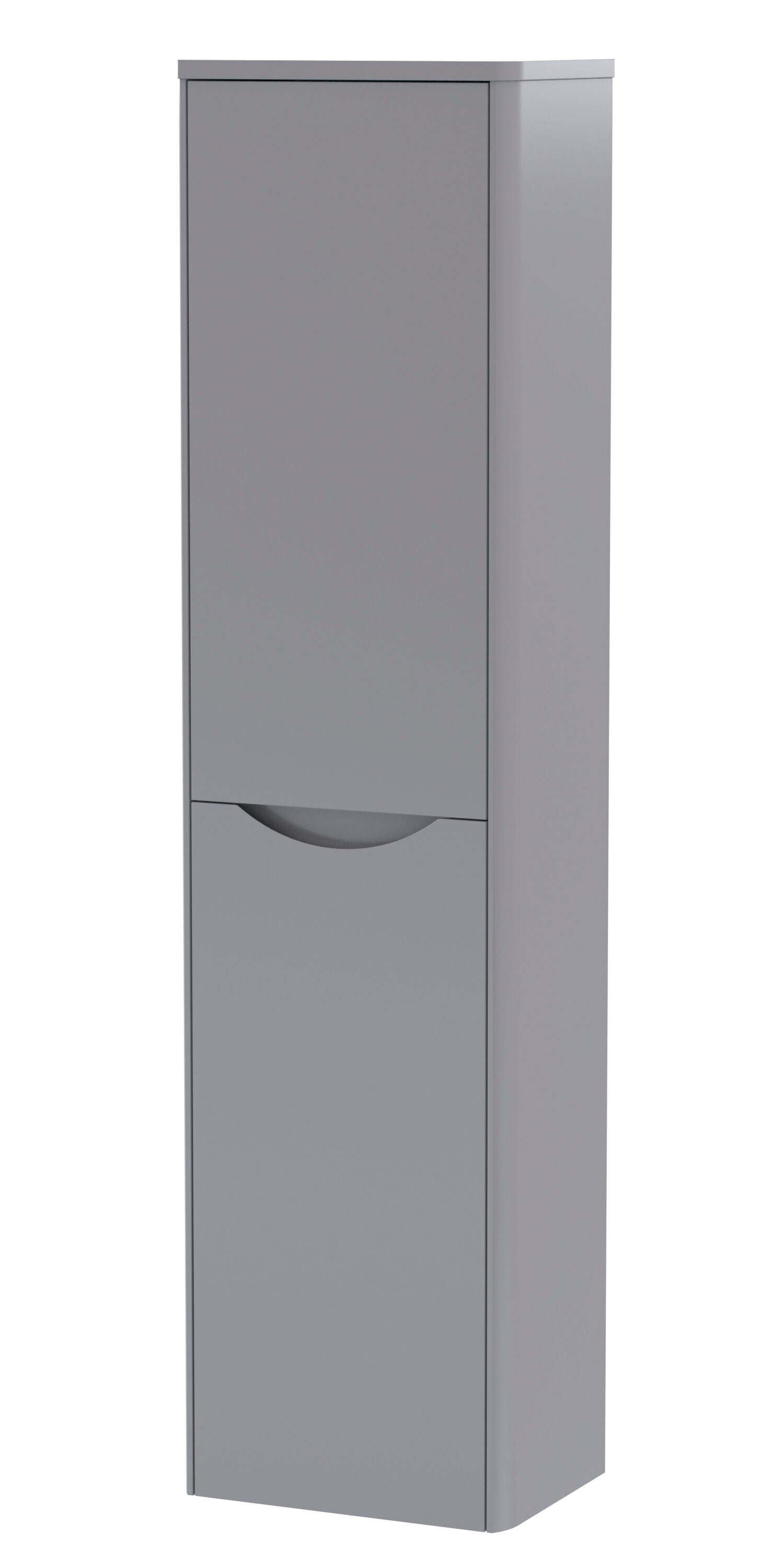 nuie Lunar 356mm Satin Grey Wall Hung Tall Cabinet