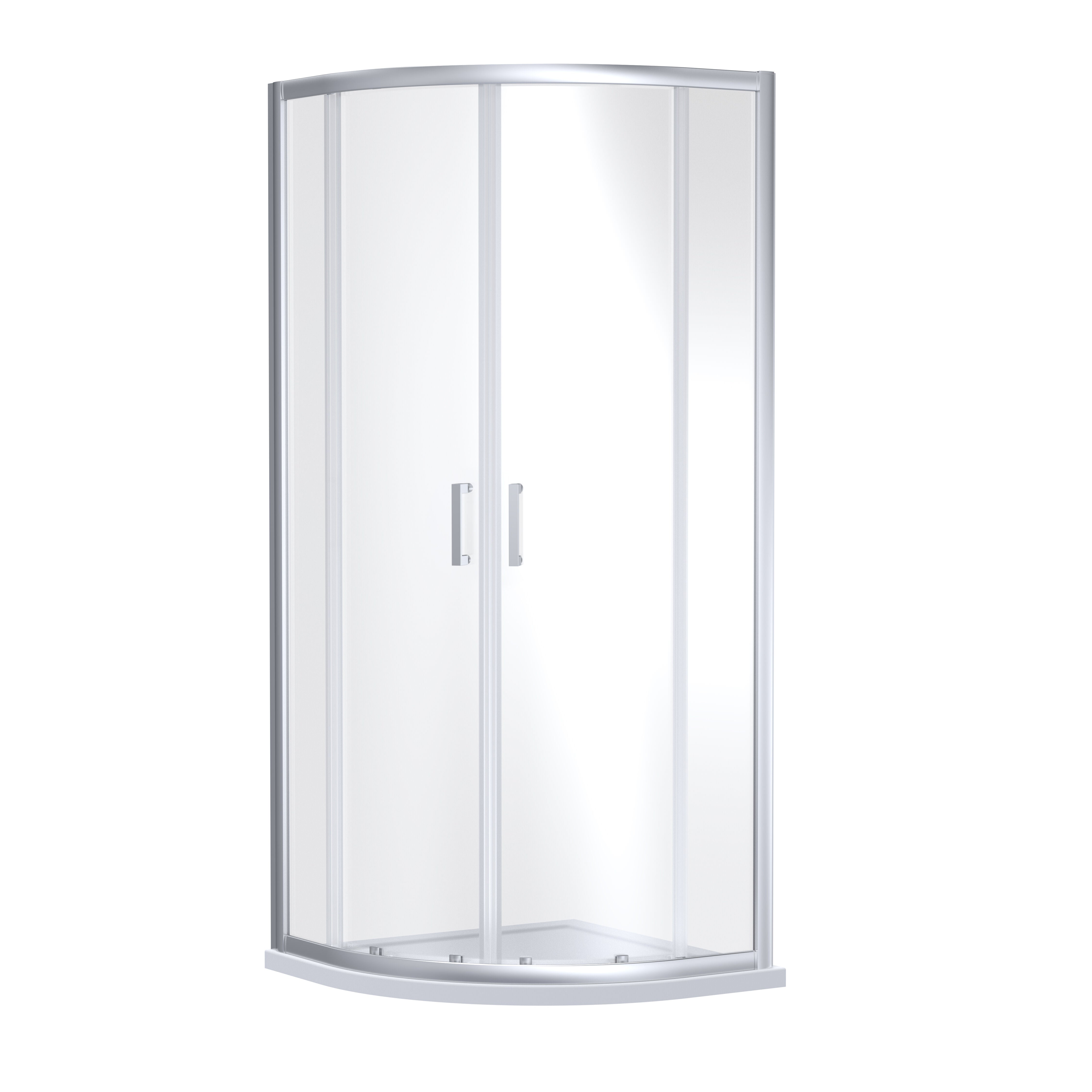 nuie Rene 1000mm Chrome Quadrant Shower Enclosure