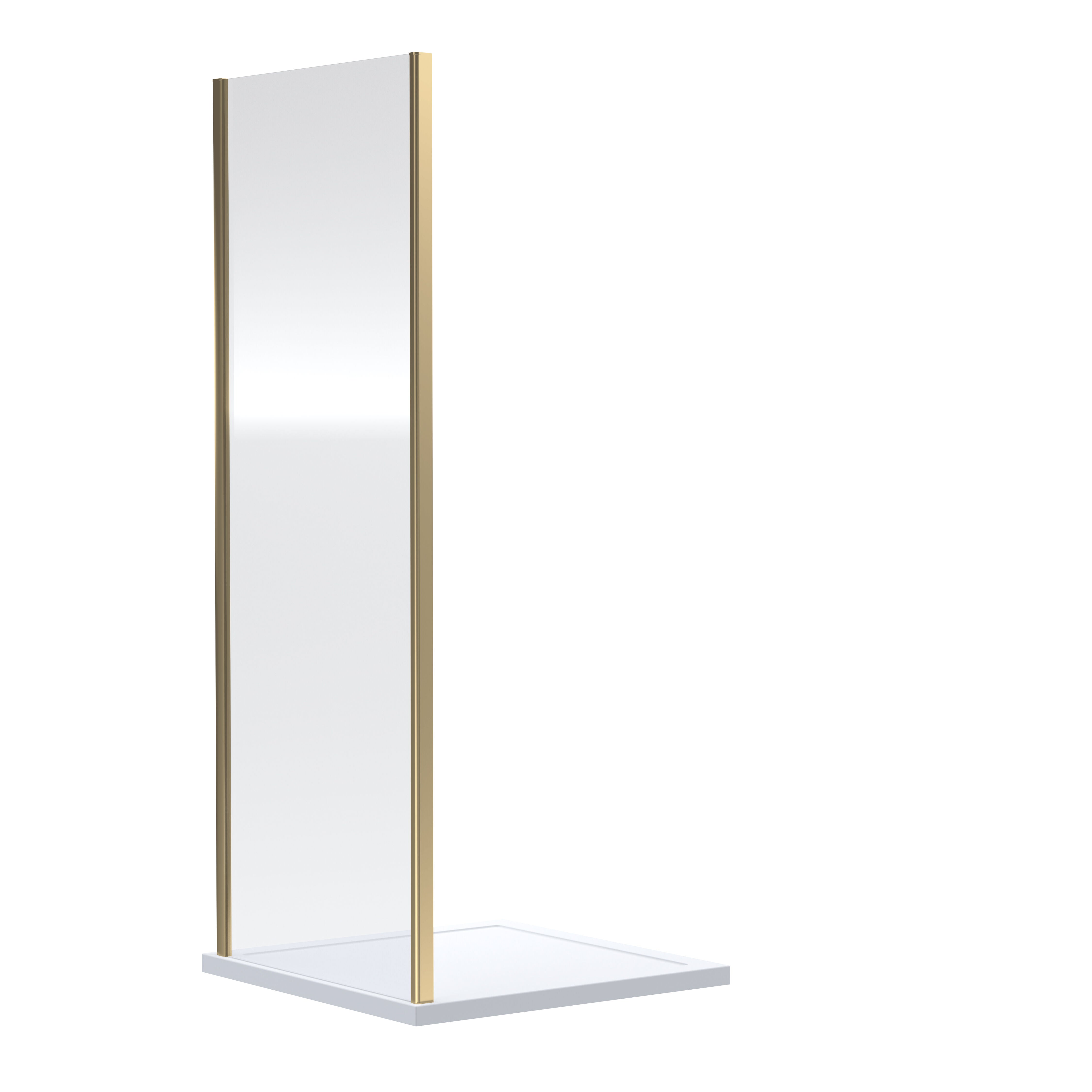 nuie Rene 900mm Brushed Brass Side Panel