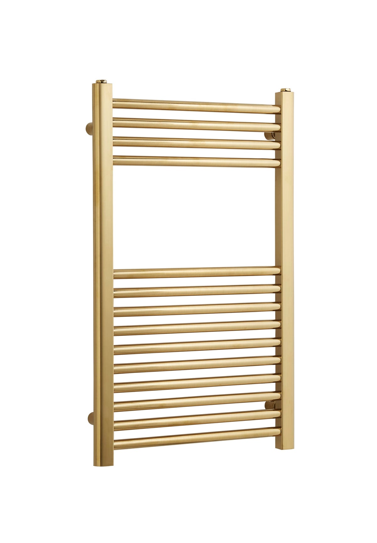 22mm Straight Towel Rail 500mm x 800mm - Brushed Brass - STR508BRASS - STR508BRASS 1