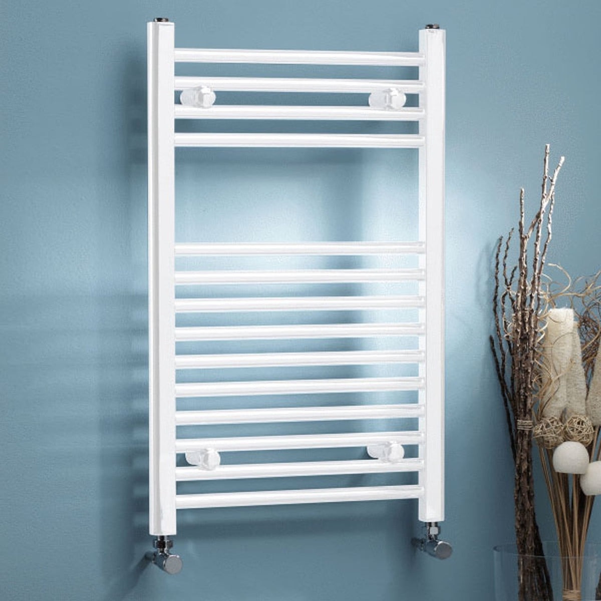 Straight Towel Rail 500mm x 1600mm White - STR516W - STR516W 1