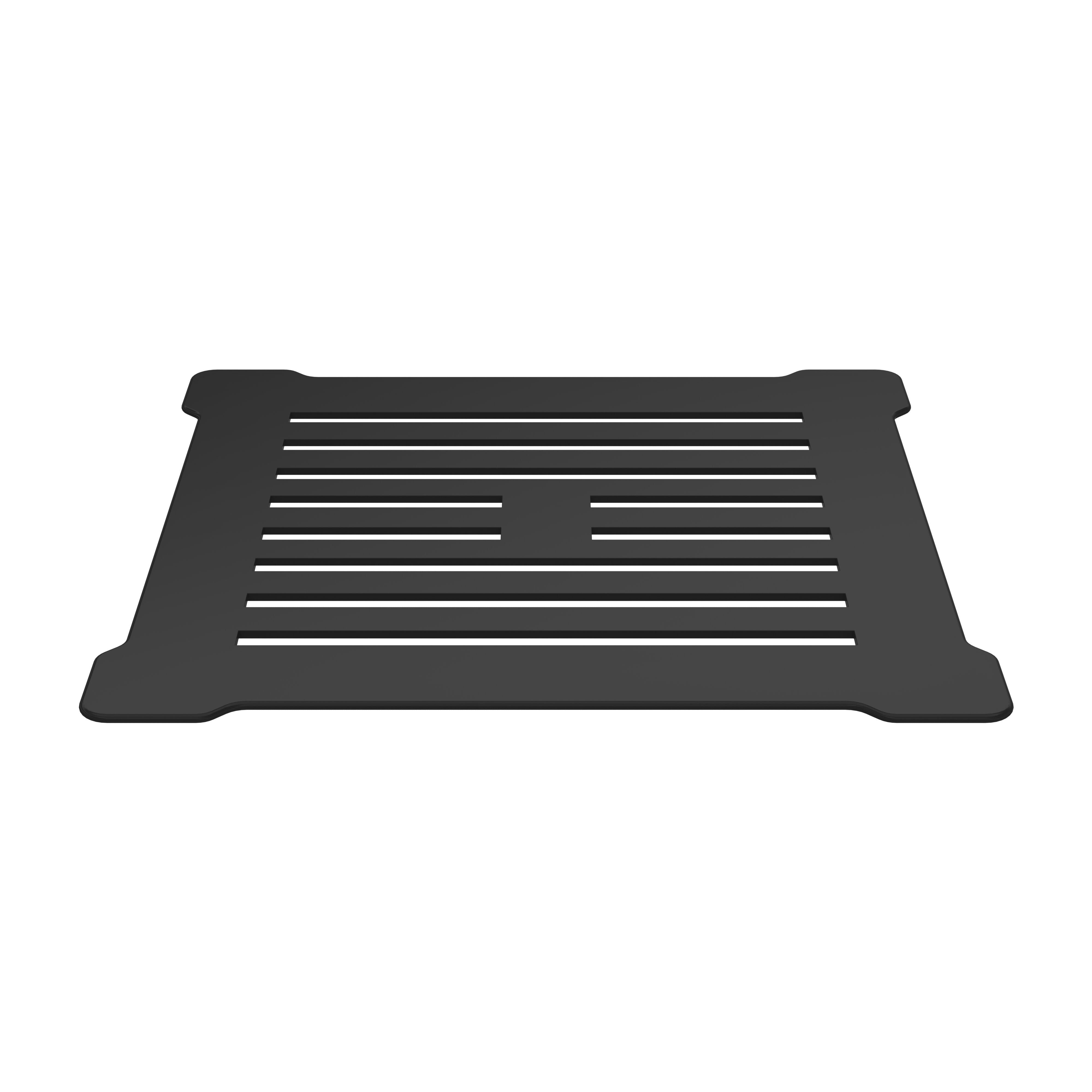 Matt Black 90mm Fast Flow Shower Tray Waste With Grid