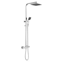 Thermostatic Bar Shower with Kit Square - Brushed Brass