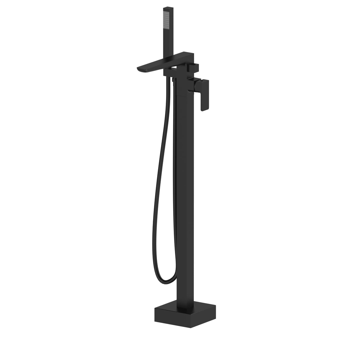 Kolt Freestanding Bath Shower Mixer Matt Black - TAP317KBL