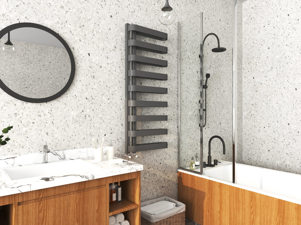 Texas 1300 x 500 Towel Rail Anthracite - TEX1300-500A - TEX1300-500A 1