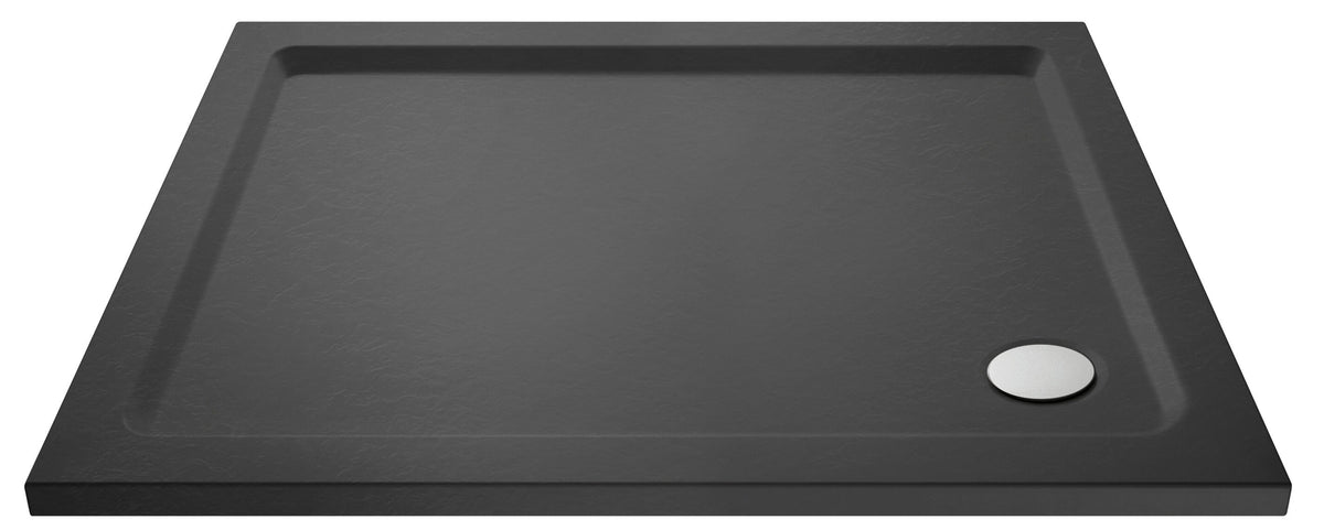 Hudson Reed 1200 x 900mm Slate Grey Slimline Rectangular Shower Tray