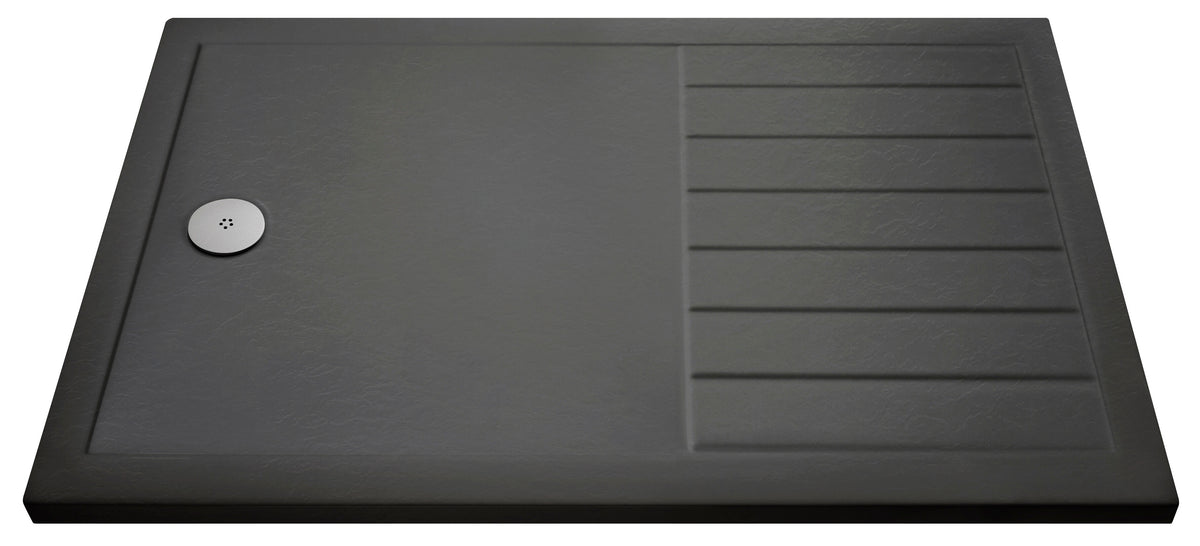 Hudson Reed 1700 x 700mm Slate Grey Slimline Rectangular Shower Tray