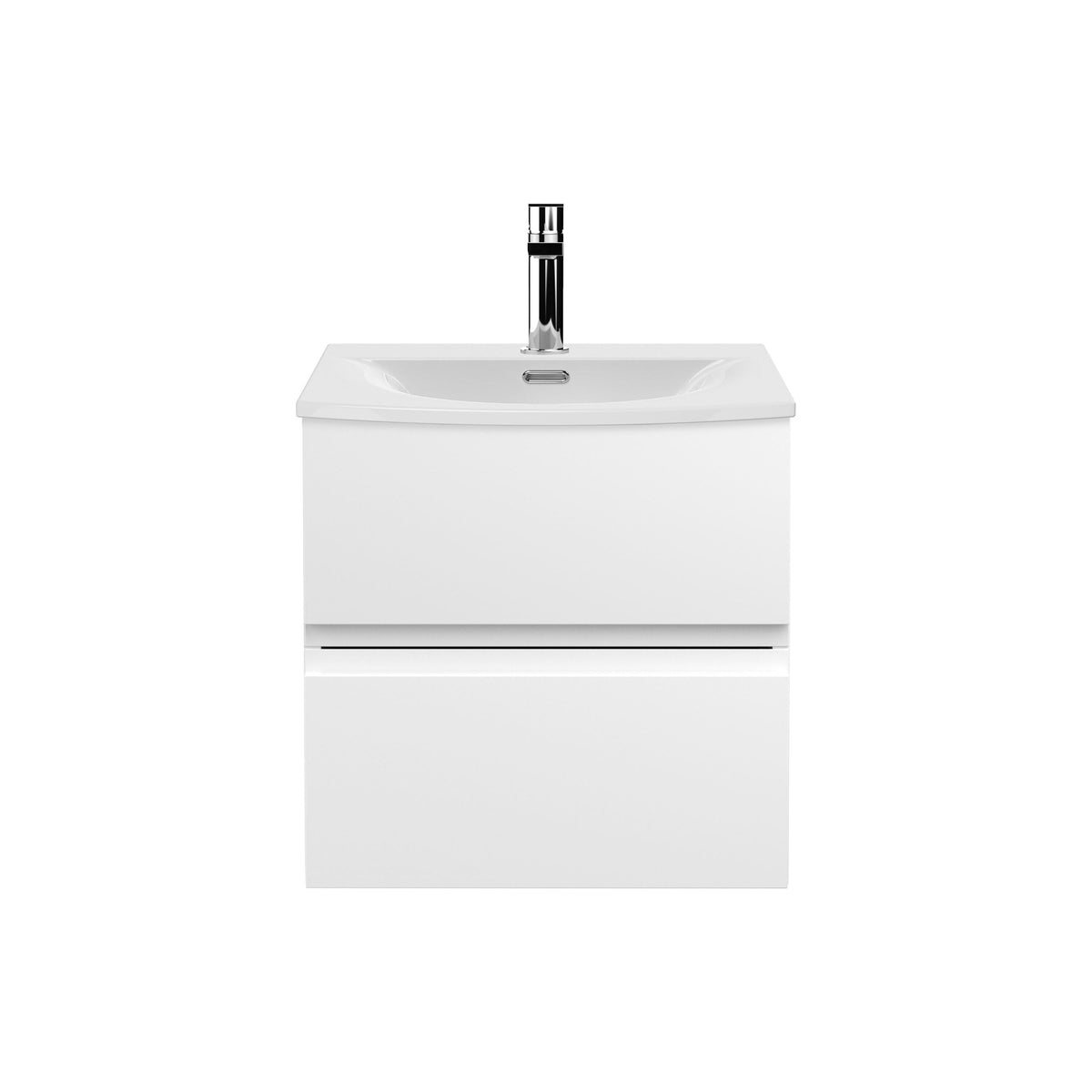 Hudson Reed Urban 500mm 2 Drawer Wall Hung Vanity Unit With U-Shaped Curved Basin