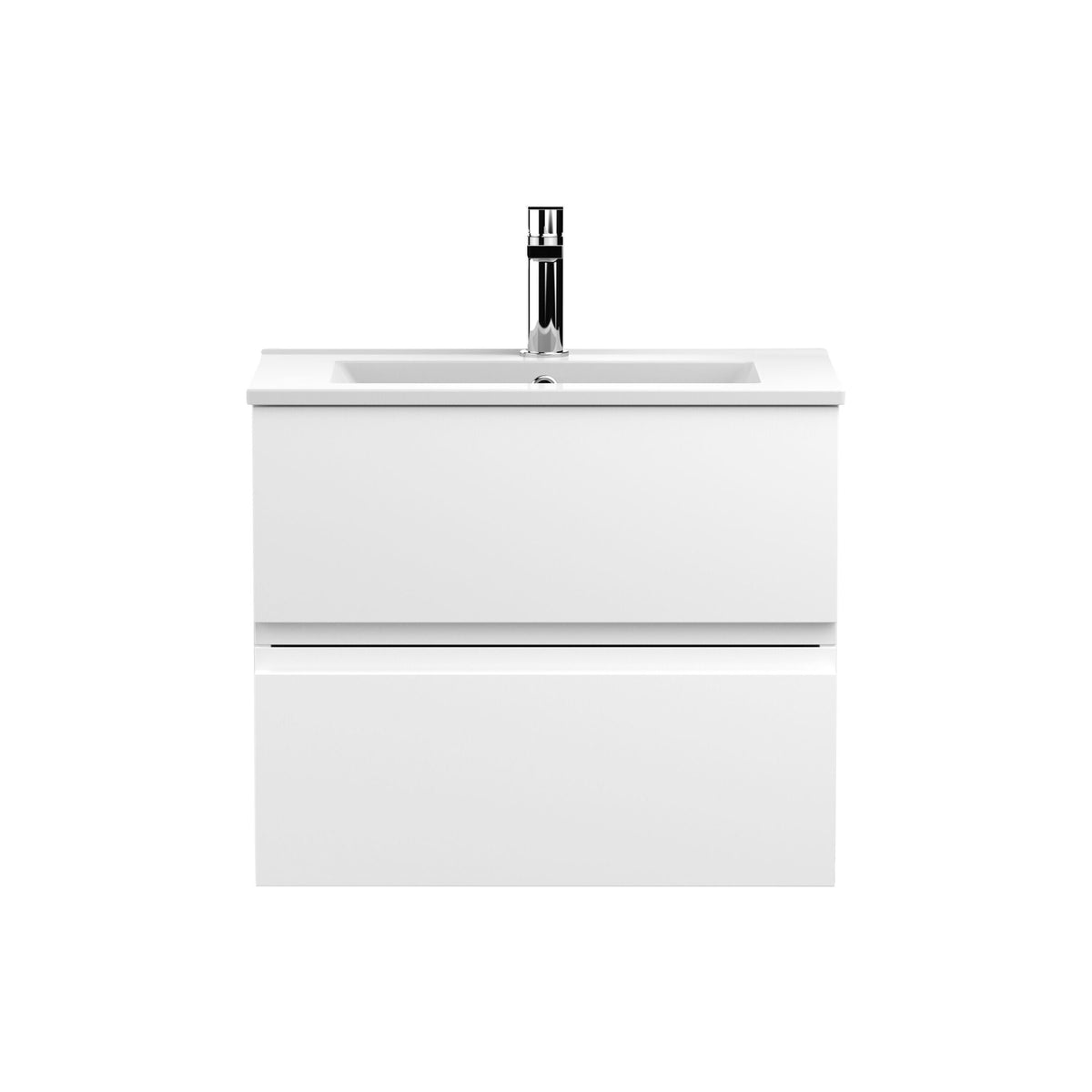 Hudson Reed Urban 600mm 2 Drawer Wall Hung Vanity Unit With Minimalist Basin