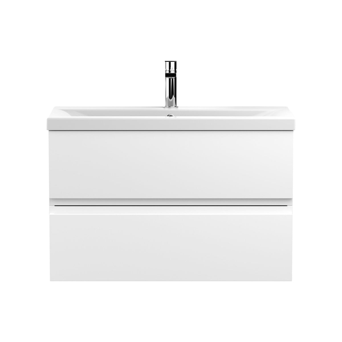 Hudson Reed Urban 800mm 2 Drawer Wall Hung Vanity Unit With Mid-Edge Basin