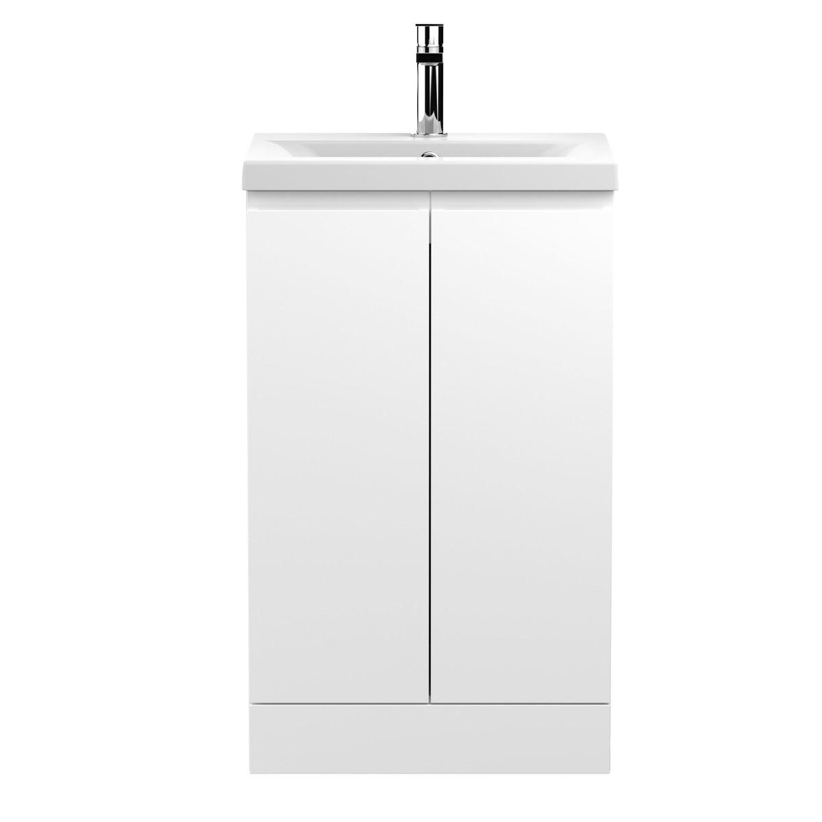 Hudson Reed Urban 500mm 2 Door Floor Standing Vanity Unit With Mid-Edge Basin