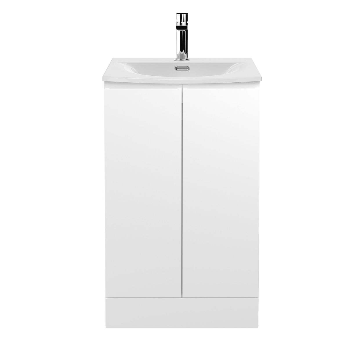 Hudson Reed Urban 500mm 2 Door Floor Standing Vanity Unit With U-Shaped Curved Basin