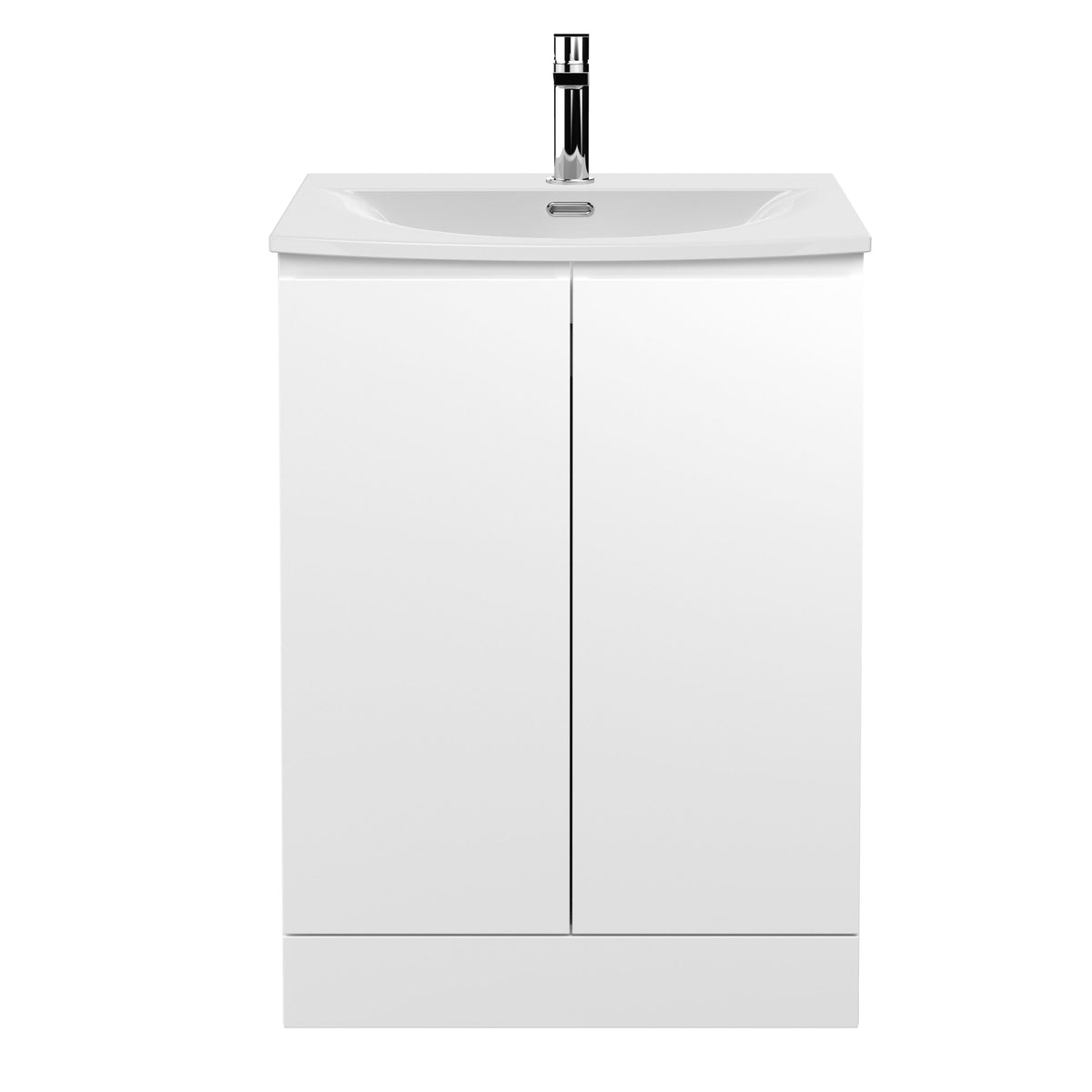 Hudson Reed Urban 600mm 2 Door Floor Standing Vanity Unit With U-Shaped Curved Basin