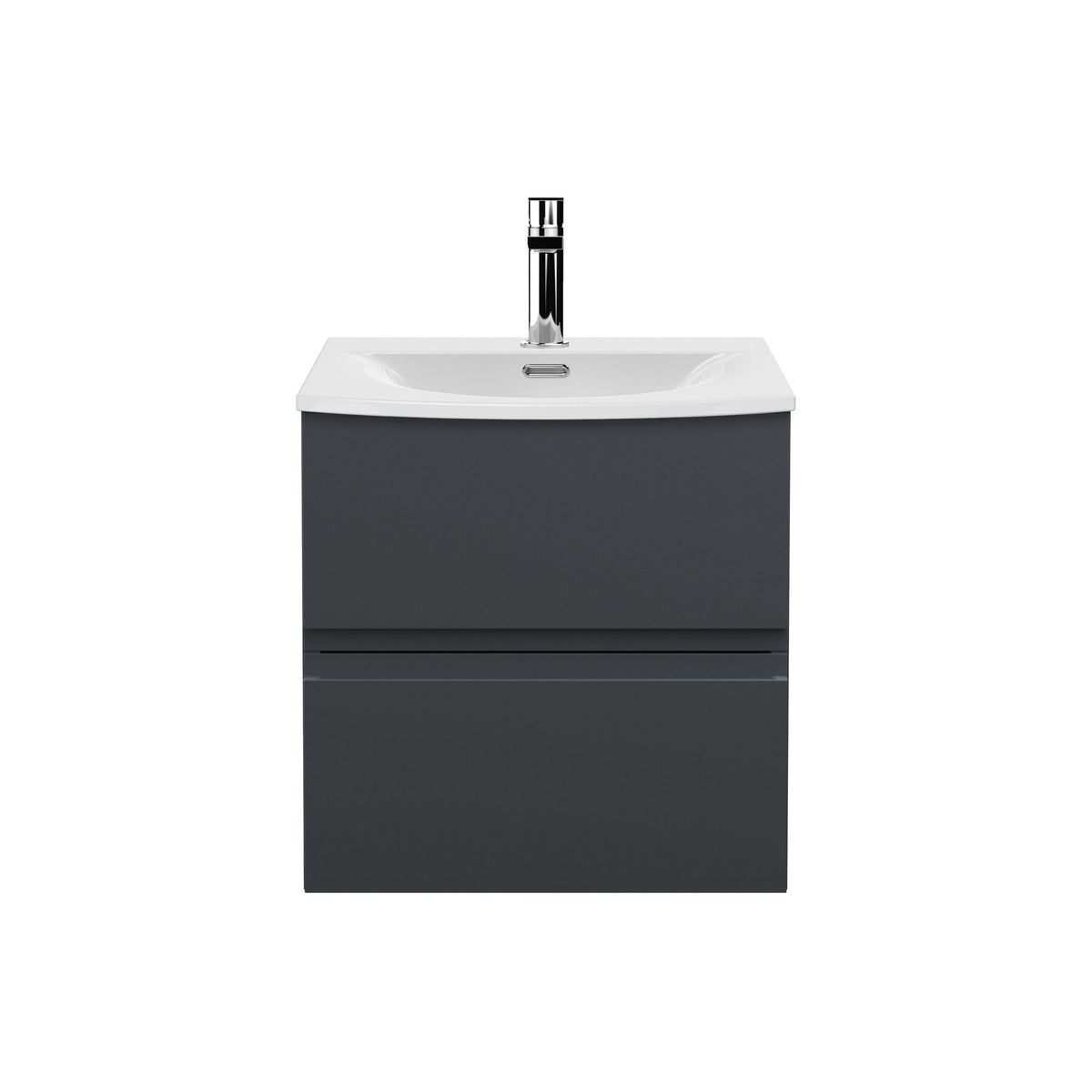 Hudson Reed Urban 500mm 2 Drawer Wall Hung Vanity Unit With U-Shaped Curved Basin