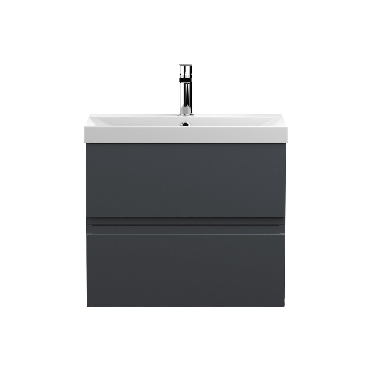 Hudson Reed Urban 600mm 2 Drawer Wall Hung Vanity Unit With Thin Edge Basin