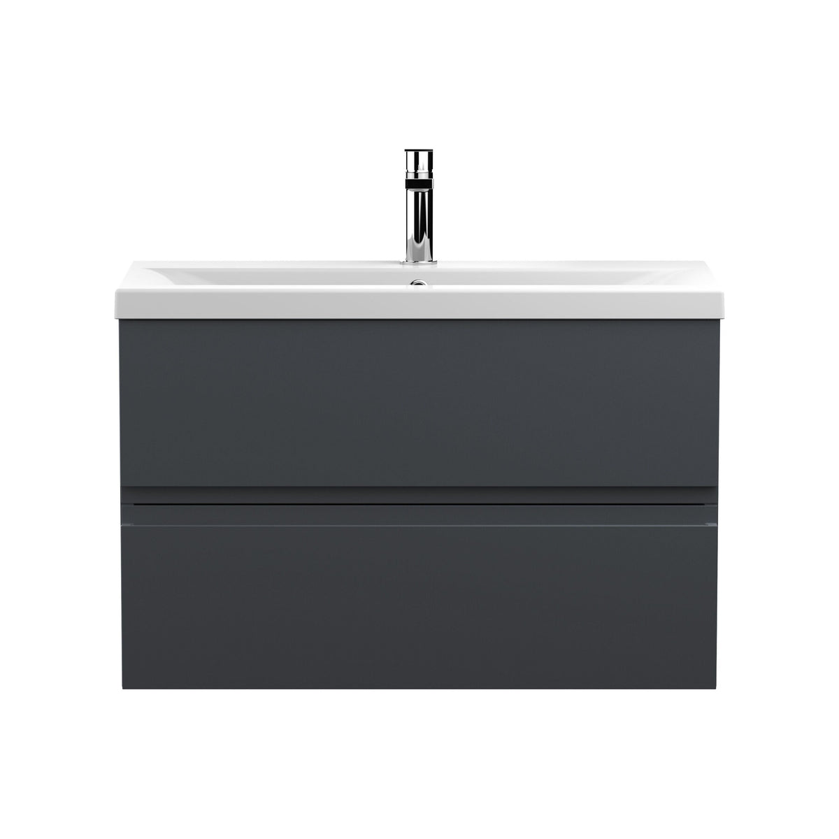 Hudson Reed Urban 800mm 2 Drawer Wall Hung Vanity Unit With Mid-Edge Basin