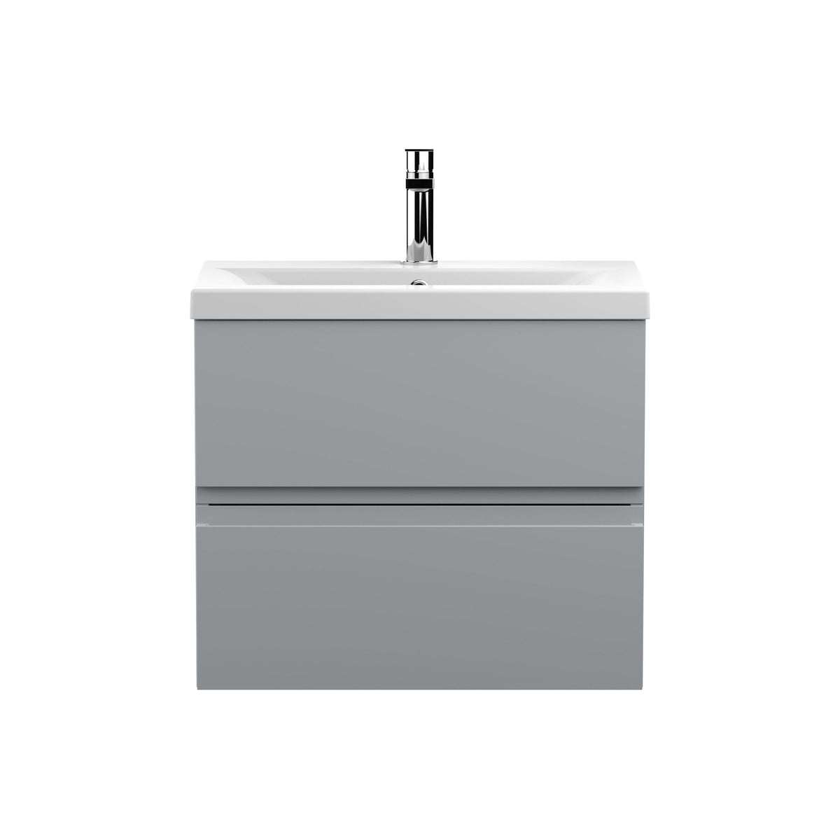 Hudson Reed Urban 600mm 2 Drawer Wall Hung Vanity Unit With Mid-Edge Basin