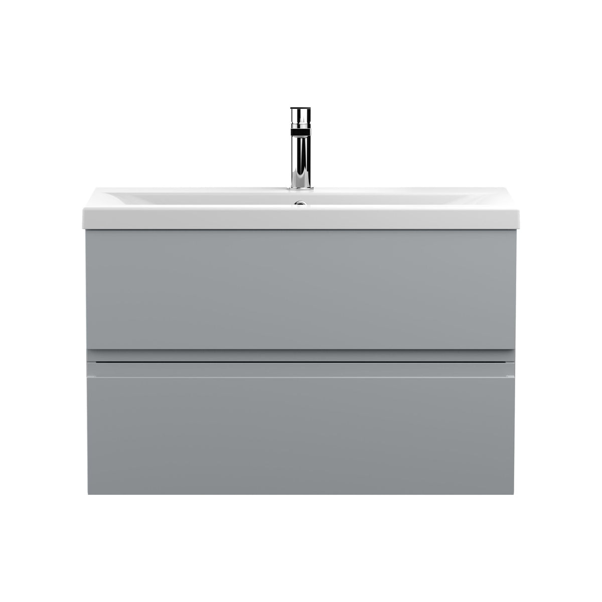 Hudson Reed Urban 800mm 2 Drawer Wall Hung Vanity Unit With Mid-Edge Basin
