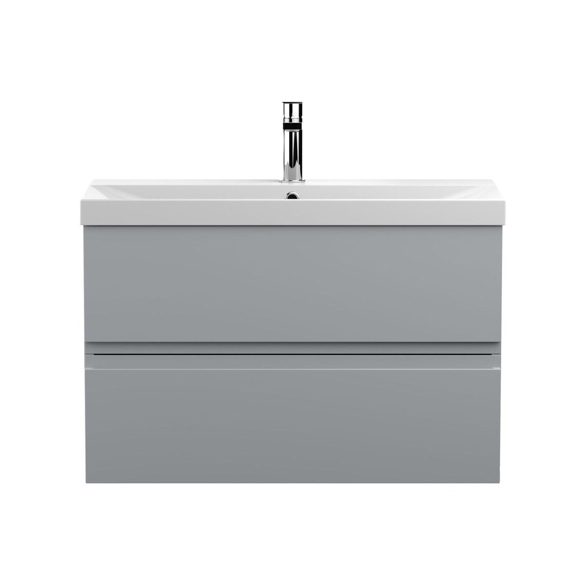 Hudson Reed Urban 800mm 2 Drawer Wall Hung Vanity Unit With Thin Edge Basin